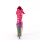 Pink glitter 20 cm FLAMINGO-1020HG botinha de saltos pole dance