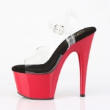 Plataforma vermelho 18 cm ADORE-708 sapatos de saltos pole dance
