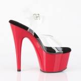 Plataforma vermelho 18 cm ADORE-708 sapatos de saltos pole dance
