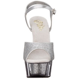 Prata Glitter 15 cm DELIGHT-609-5G Salto Alto Plataforma