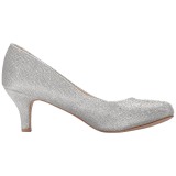 Prata Pedras Cristal 6,5 cm DORIS-06 sapato scarpin para noite de festa