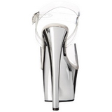 Prata Transparente 18 cm SKY-308 Plataforma Salto Agulha