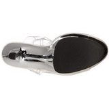 Prata Transparente 18 cm SKY-308 Plataforma Salto Agulha
