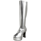 Prata Verniz 11 cm Funtasma EXOTICA-2000 Plataforma Botas Femininas