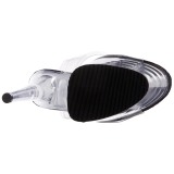 Preto 18 cm ADORE-708 Acryl Plataforma Salto Agulha