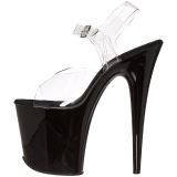 Preto 20 cm FLAMINGO-808 Plataforma Salto Agulha