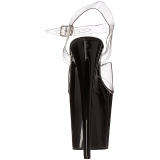 Preto 20 cm FLAMINGO-808 Plataforma Salto Agulha