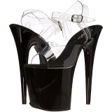 Preto 20 cm FLAMINGO-808 Plataforma Salto Agulha