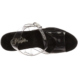 Preto 20 cm FLAMINGO-808 Plataforma Salto Agulha