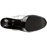 Preto 20 cm FLAMINGO-808 Plataforma Salto Agulha