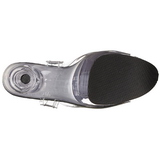 Preto 20 cm FLAMINGO-808G Glitter Plataforma Salto Agulha