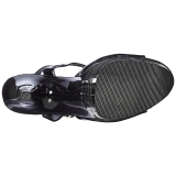 Preto 20 cm Pleaser FLAMINGO-809LN Saltos Altos Plataforma