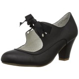 Preto 6,5 cm WIGGLE-32 retro vintage sapatos maryjane com salto grosso