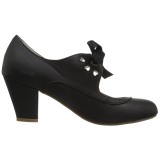 Preto 6,5 cm WIGGLE-32 retro vintage sapatos maryjane com salto grosso
