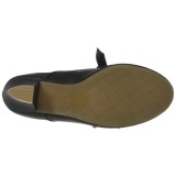 Preto 6,5 cm WIGGLE-32 retro vintage sapatos maryjane com salto grosso