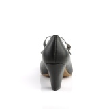 Preto 6,5 cm retro vintage WIGGLE-50 Pinup sapatos scarpin com salto grosso