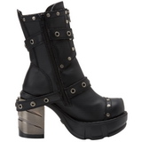 Preto 9 cm SINISTER-201 botinha de mulher plataforma alternativos