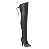 Preto Couro 13 cm LEGEND-8899 Botas Ate A Coxa para Homens