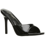 Preto Envernizado 10 cm CLASSIQUE-01 numeros grandes tamancos mulher