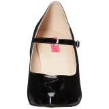 Preto Envernizado 10 cm DREAM-428 numeros grandes scarpin mulher