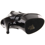 Preto Envernizado 18 cm ADORE-1020 botinha plataforma salto alto