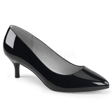 Preto Envernizado 6,5 cm KITTEN-01 numeros grandes scarpin mulher