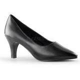 Preto Fosco 8 cm DIVINE-420W Sapatos Scarpin Femininos