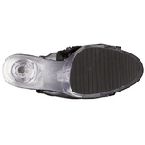 Preto Grade 16 cm Pleaser DELIGHT-1018MSH Plataforma Botinha Cano Curto