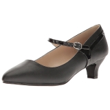 Preto Imitação couro 5 cm FAB-425 numeros grandes scarpin mulher