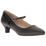 Preto Imitação couro 5 cm FAB-425 numeros grandes scarpin mulher