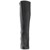 Preto Imitação couro 7,5 cm DIVINE-2018 numeros grandes botas mulher