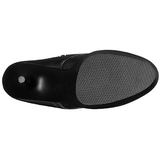 Preto Imitação de couro 15,5 cm DELIGHT-1020 Plataforma Botinha Cano Curto