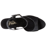 Preto Imitação de couro 15 cm CAPTIVA-609 Plataforma Salto Agulha