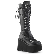 Preto Vegan 11,5 cm Demonia KERA-200 botas plataforma góticos
