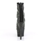 Preto Vegan 18 cm ADORE-1031GM Botas de tornozelo dedo aberto