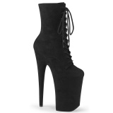 Preto Vegan 23 cm INFINITY-1020FS botinhas pleaser com plataforma