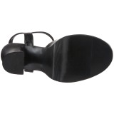 Preto Vegano 13 cm DOLLY-09 Saltos Altos para Homens