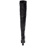 Preto Vegano 13 cm ELECTRA-3000Z Botas Ate A Coxa para Homens