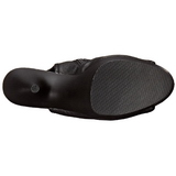 Preto Vegano 15,5 cm DELIGHT-1016 Botinha Feminino Open Toe