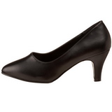 Preto Vegano 8 cm DIVINE-420W Scarpin Saltos Altos para Homens