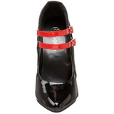 Preto Vermelho 15 cm DOMINA-442 calçados femininos com salto alto
