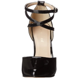 Preto Verniz 13 cm AMUSE-25 sapato scarpin para noite de gala