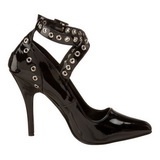 Preto Verniz 13 cm SEDUCE-443 Scarpin Saltos Altos para Homens