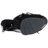 Preto Verniz 15,5 cm DELIGHT-1016 Botinha Feminino Open Toe