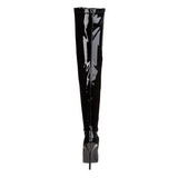 Preto Verniz 15 cm DOMINA-3000 Botas Ate A Coxa para Homens
