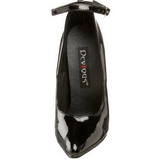 Preto Verniz 15 cm SCREAM-12 Sapatos Scarpin Stiletto Salto Agulha