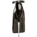 Preto Verniz 15 cm SCREAM-12 Sapatos Scarpin Stiletto Salto Agulha