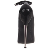 Preto Verniz 16 cm DAGGER-12 Fetish Scarpin Salto Alto