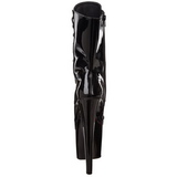 Preto Verniz 18 cm XTREME-1020 botinha com plataforma salto alto