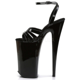 Preto Verniz 25,5 cm Pleaser BEYOND-012 Saltos Altos Plataforma